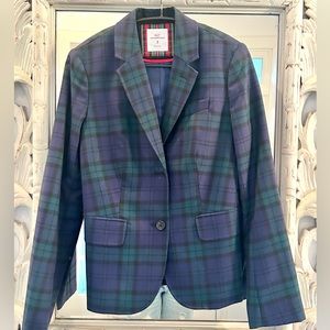 Vineyard Vines Blackwatch single breasted wool holiday blazer size 2 fits like 4